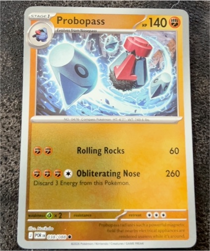 2026 Pokémon Perfect Order #038 Probopass — front