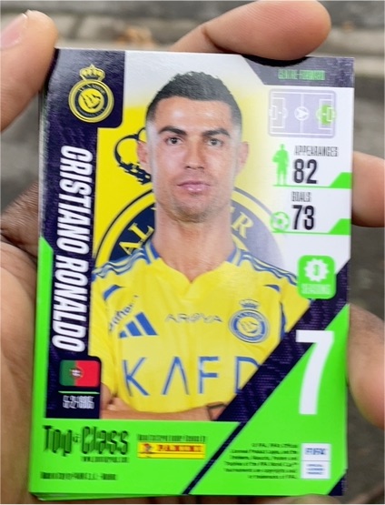 2026 Panini Adrenalyn XL FIFA 365 #FAN66 Cristiano Ronaldo Al Nassr FC — front