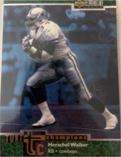 1997 Upper Deck Collector's Choice Turf Champions #TC137 Herschel Walker — front