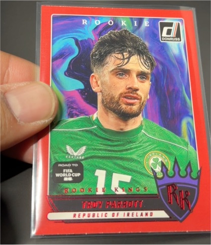 2025-26 Panini Donruss Road To FIFA #7 Troy Parrott Rookie Kings Red — front