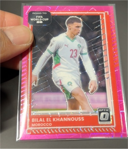 2025-26 Donruss Road to FIFA World Cup Optic #97 Bilal El Khannouss — front