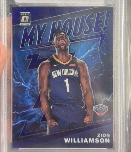 2019-20 Panini Donruss Optic #15 Zion Williamson My House Rookie — front
