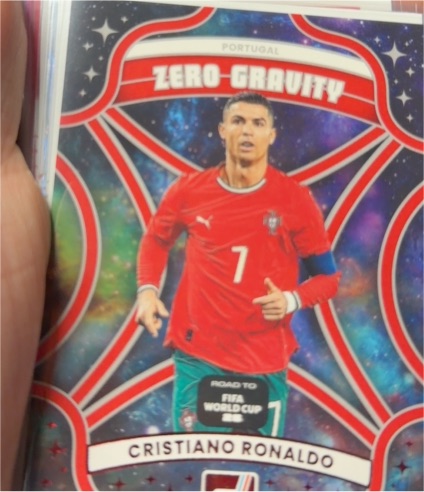 2025-26 Panini Donruss Road to FIFA World Cup #20 Cristiano Ronaldo Zero Gravity — front