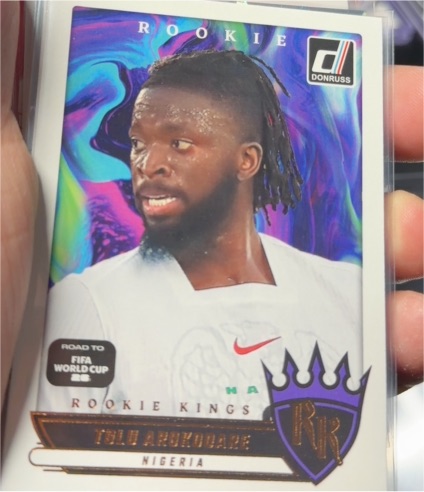 2025-26 Donruss Road To FIFA World Cup Rookie Kings #8 Tolu Arokodare — front