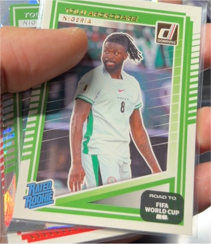 2025-26 Donruss Road to FIFA World Cup Rated Rookie #218 Tolu Arokodare — front