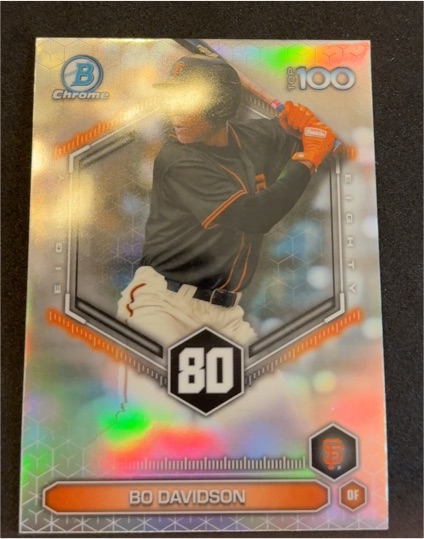 2026 Bowman Chrome Top 100 #BTP-80 Bo Davidson — front