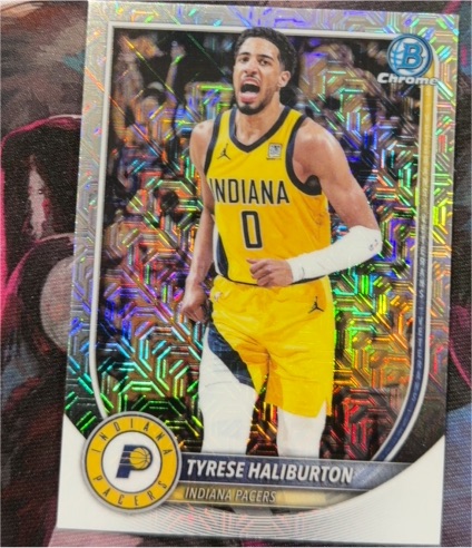 2025-26 Bowman Chrome #BCV-77 Tyrese Haliburton — front