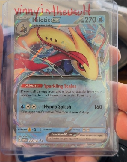 2020 Pokémon TCG Surging Sparks #042 Milotic EX — front