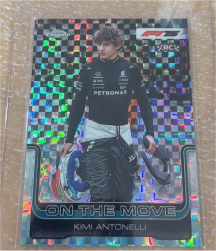 2025 Topps Chrome F1 #185 Kimi Antonelli On The Move — front
