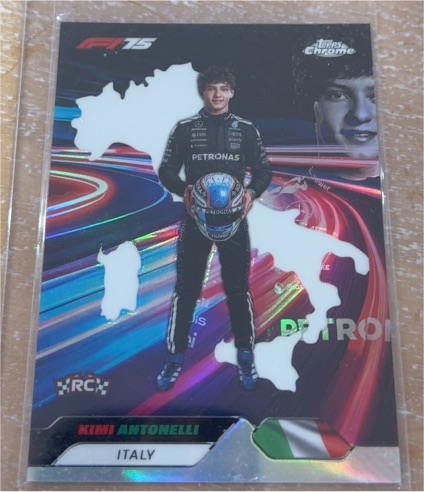 2025 Topps Chrome F1 Kimi Antonelli Neon Nations SP #NN-4 — front