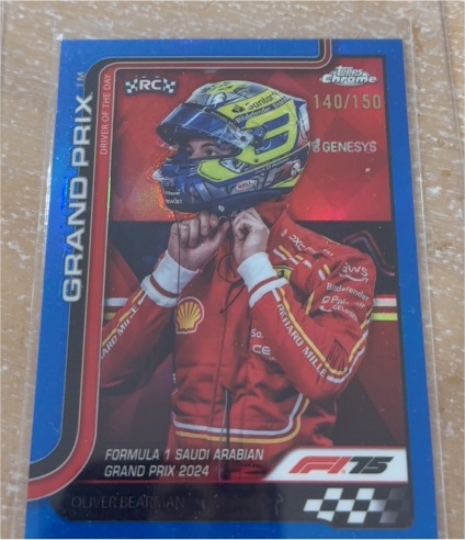 2025 Topps Chrome Formula 1 #123 Oliver Bearman — front