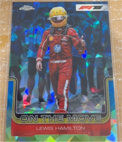 2025 Topps Chrome Sapphire Edition Formula 1 #191 Lewis Hamilton On The Move — front