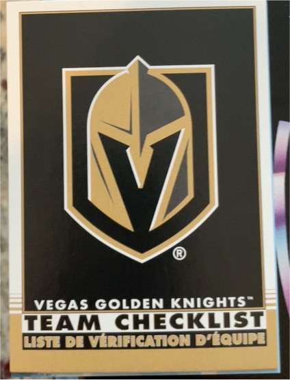 2021-22 O-Pee-Chee #579 Vegas Golden Knights Team Checklist — front