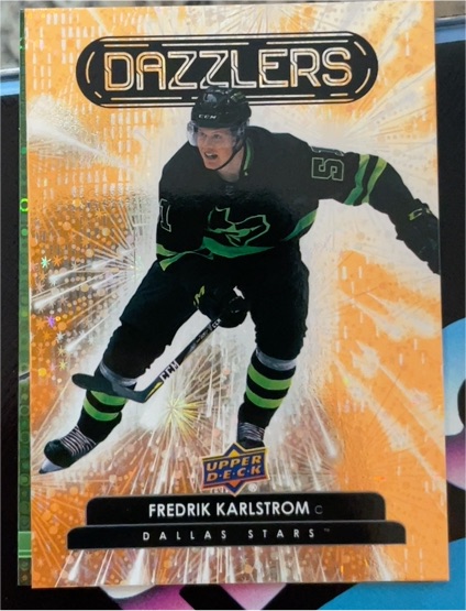 2022-23 Upper Deck Dazzlers #DZ-58 Fredrik Karlstrom — front