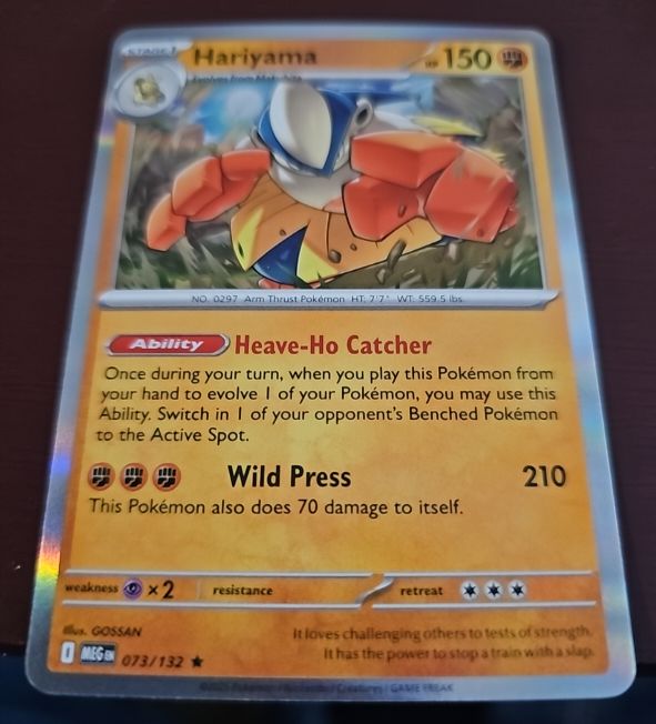 2022 Pokemon TCG 073/132 Hariyama Mega Evolution Holo — front
