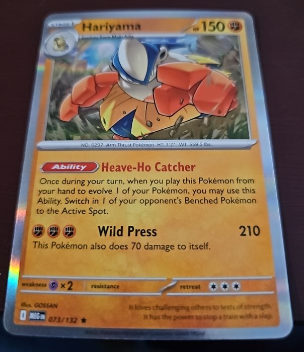 2020 Pokémon 073 Hariyama — front