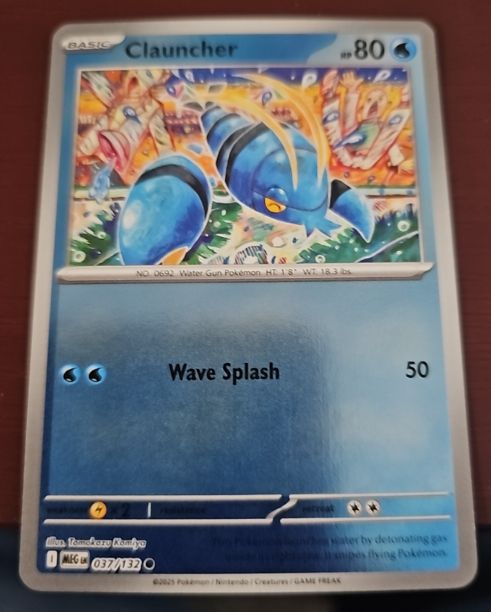 2023 Pokemon ME01 #037 Clauncher Mega Evolution — front