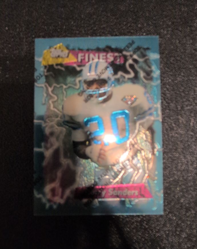 1995 Topps Finest #250 Barry Sanders — front
