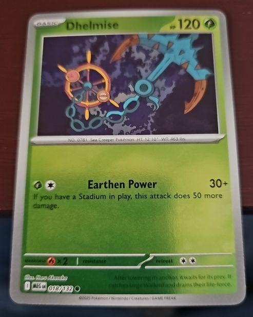 2025 Pokemon MEG #018 Dhelmise — front
