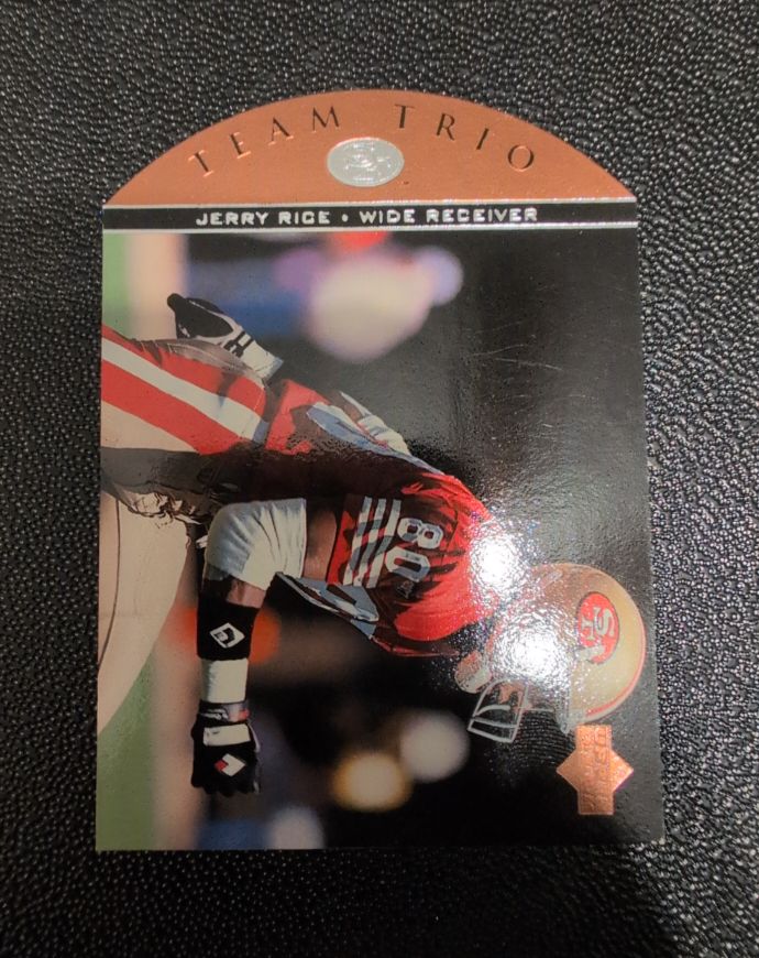 1996 Upper Deck Team Trio #TT74 Jerry Rice — front
