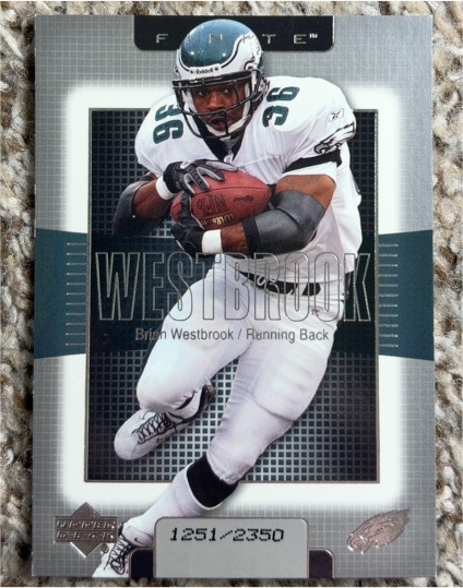 2003 Upper Deck Finite #24 Brian Westbrook — front