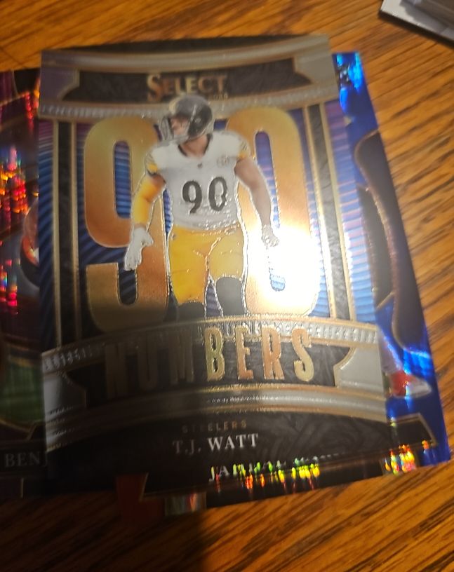 2025 Panini Select #18 T.J. Watt Select Numbers — front
