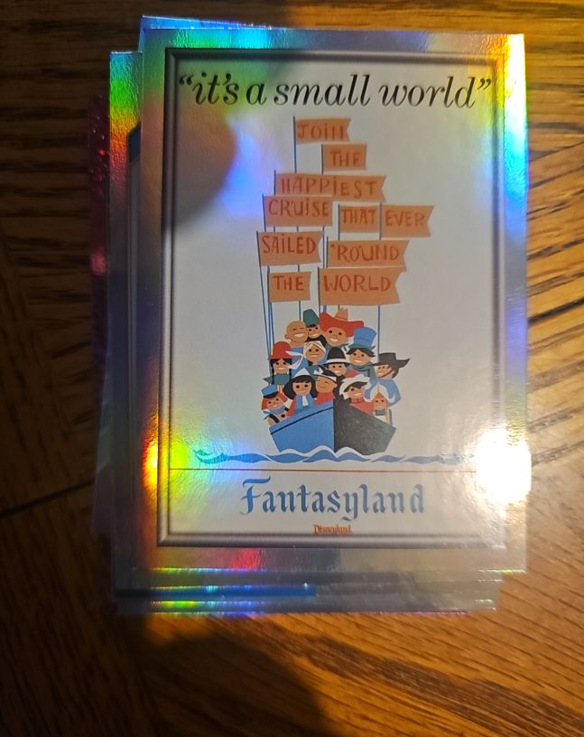 2025 Topps Disneyland 70th #P-12 It's a Small World Fantasyland Poster — front
