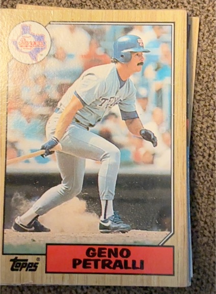 1987 Topps #388 Geno Petralli — front
