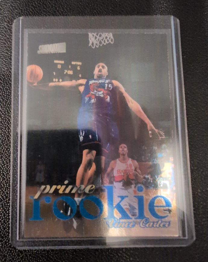 1998-99 Topps Stadium Club Prime Rookie #P5 Vince Carter — front
