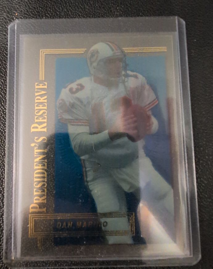 1996 Collector's Edge President's Reserve #105 Dan Marino — front
