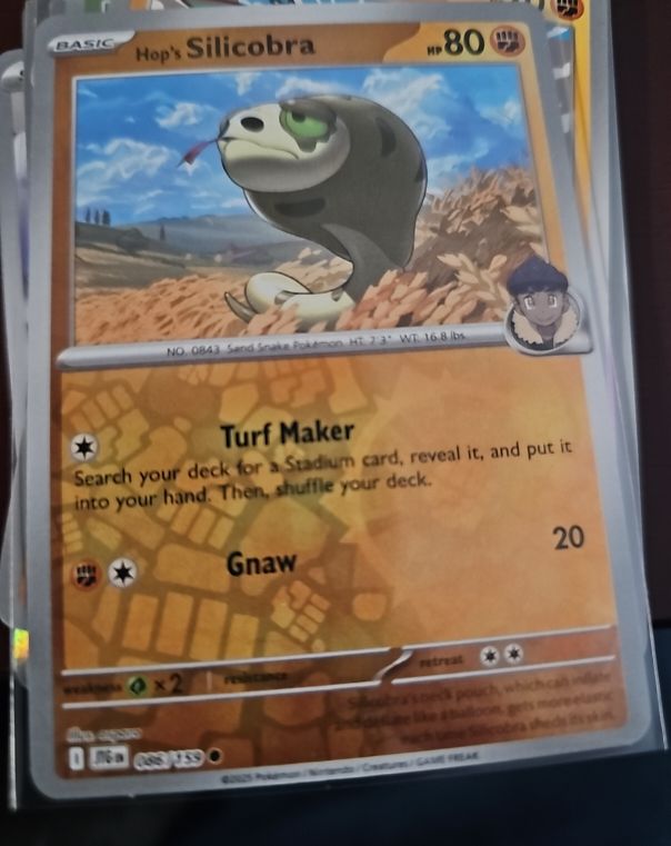 2023 Pokémon SV09: Journey Together #086 Hop's Silicobra — front