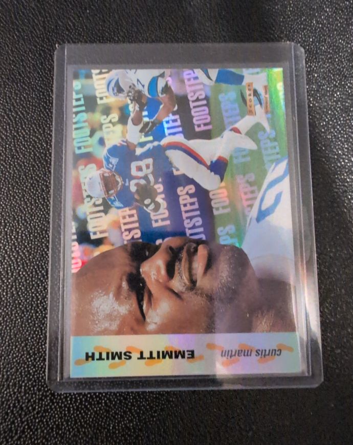 1996 Score #6 Curtis Martin / Emmitt Smith Footsteps — front