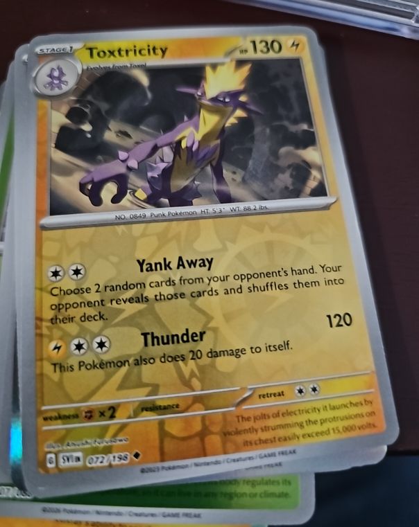 2023 Pokémon Scarlet & Violet #072 Toxtricity — front