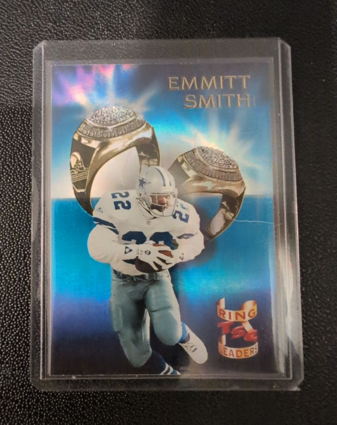 1994 Topps Stadium Club Ring Leaders #1 Emmitt Smith — front