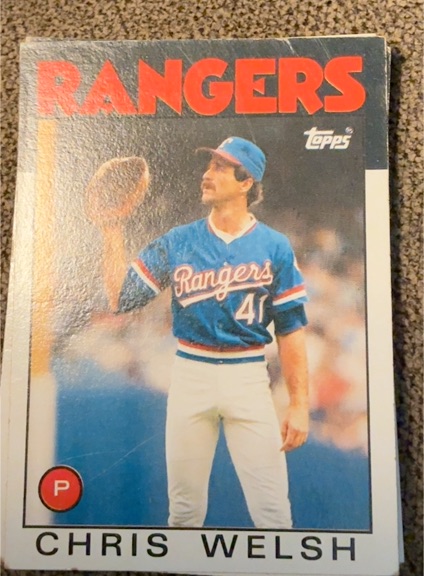 1986 Topps #52 Chris Welsh — front