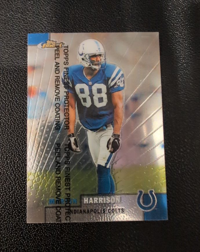 1999 Topps Finest #14 Marvin Harrison — front