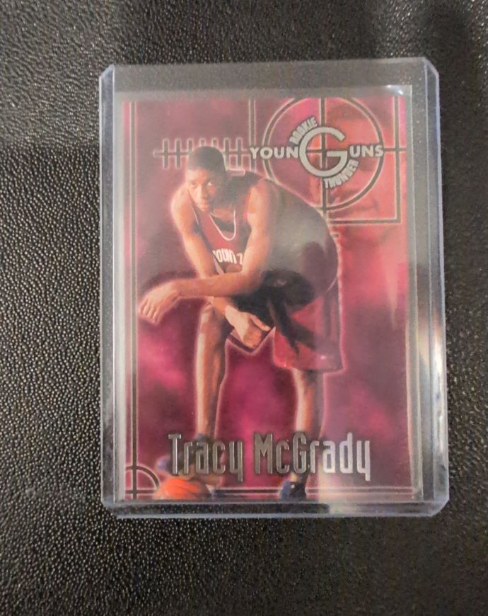 1997 Wheels Rookie Thunder Young Guns #YG4 Tracy McGrady — front