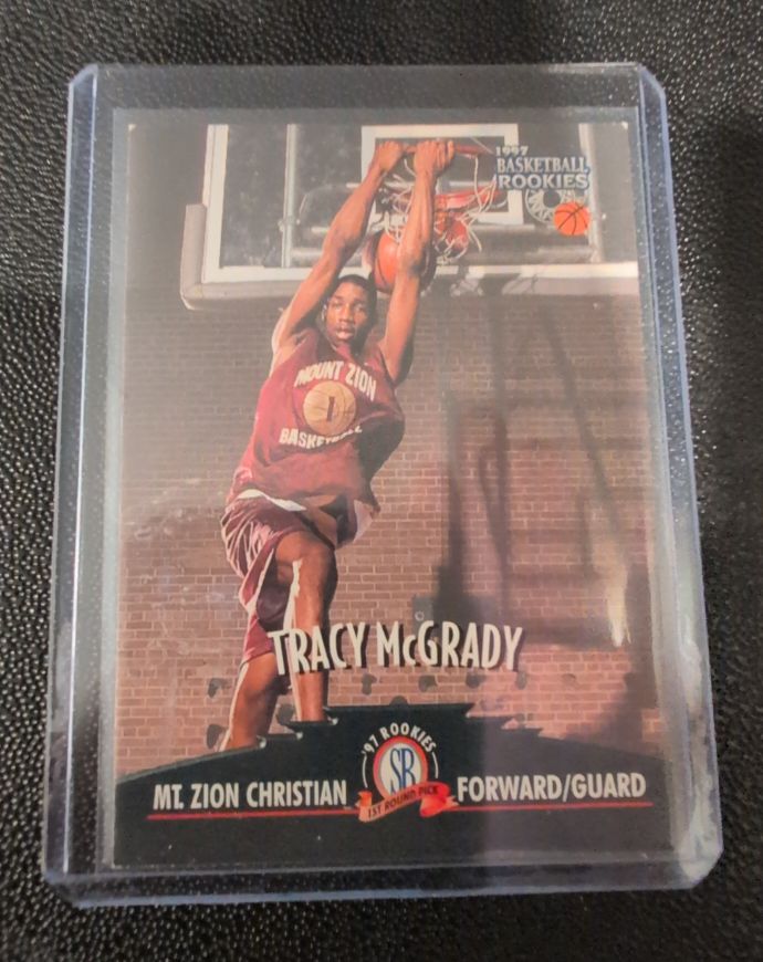 1997 Score Board Basketball Rookies #48 Tracy McGrady — front