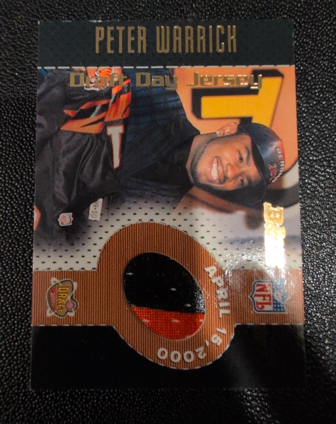 2000 Bowman Draft Day Jersey #PW Peter Warrick — front