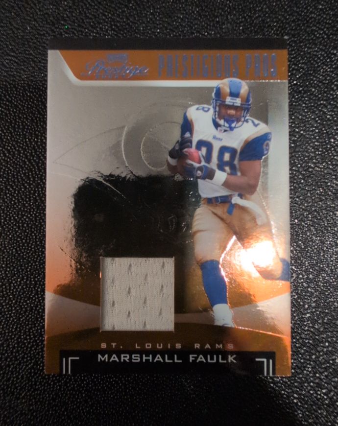 2006 Prestige Prestigious Pros #PP31 Marshall Faulk — front