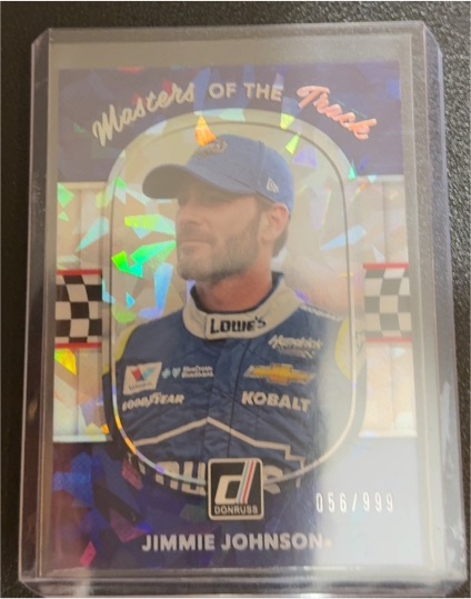 2018 Donruss Masters of the Track #MT1 Jimmie Johnson — front