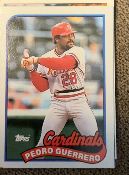 1989 Topps #780 Pedro Guerrero — front