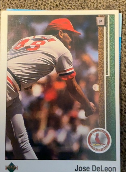 1989 Upper Deck #293 Jose DeLeon St. Louis Cardinals — front