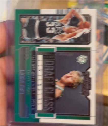 2023-24 Panini Contenders #21 Larry Bird Historic Draft Class Contenders Celtics — front