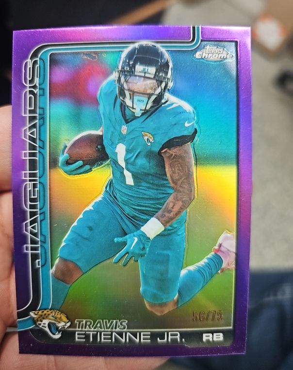 2025 Topps Chrome #139 Travis Etienne Jr. — front
