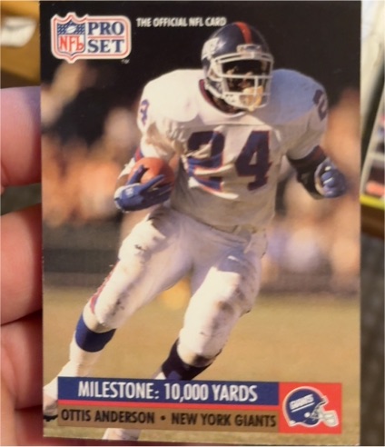 1991 Pro Set #20 Ottis Anderson — front