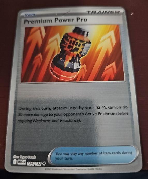 2025 Pokémon Mega Evolution #124 Premium Power Pro — front