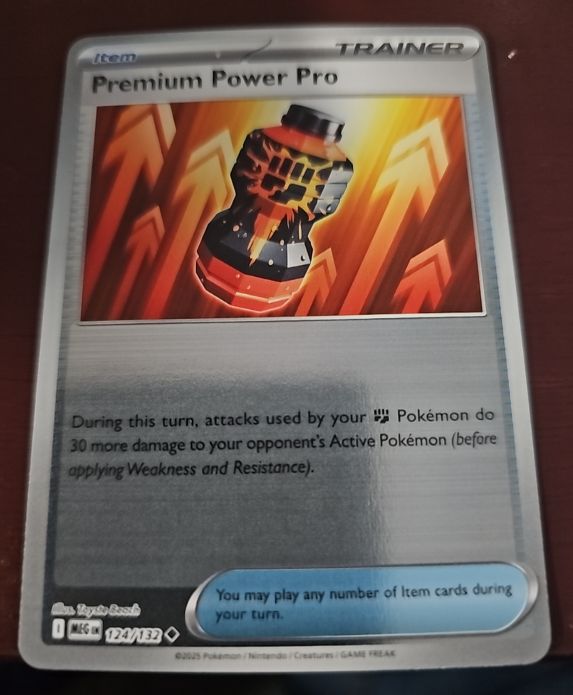 2025 Pokemon MEG #124 Premium Power Pro — front