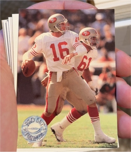 1991 Pro Set Platinum #139 Joe Montana — front