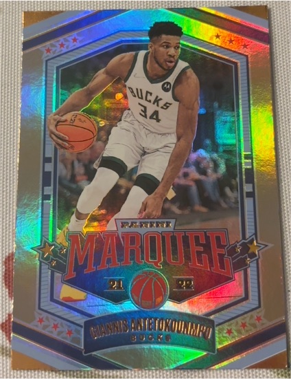2021-22 Panini Chronicles Marquee #362 Giannis Antetokounmpo — front